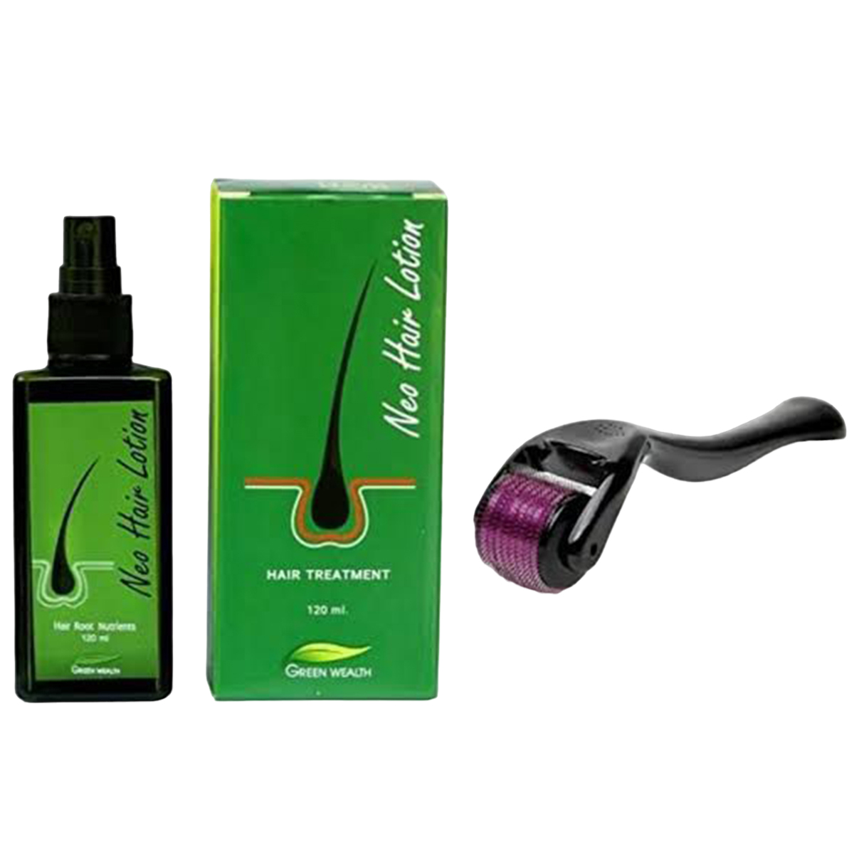 Neo Hair Lotion + Derma Roller, Ship Mart, 03000479274